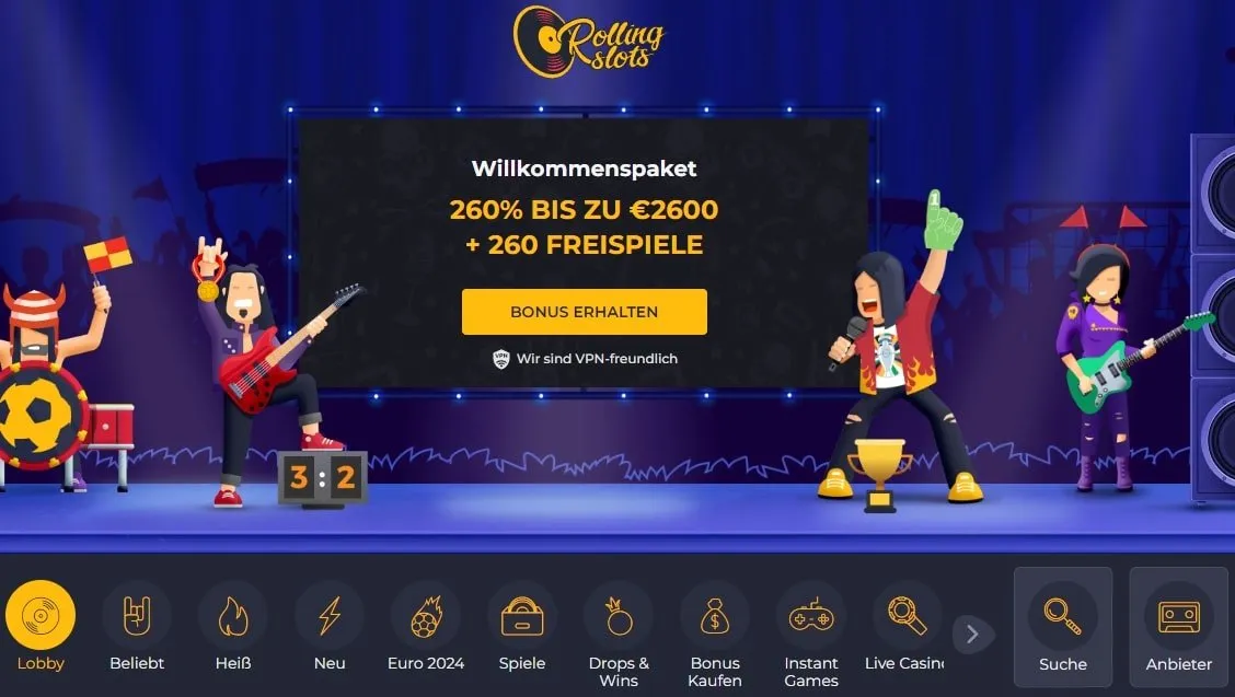Rolling Slots Casino Rolling Slots Casino Startseite